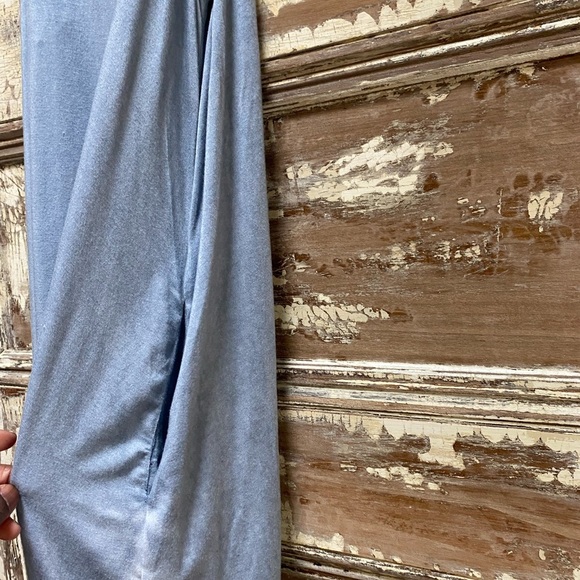 Mustard Seed Blue Halter Sundress Casual Sleeveless - Picture 3 of 4